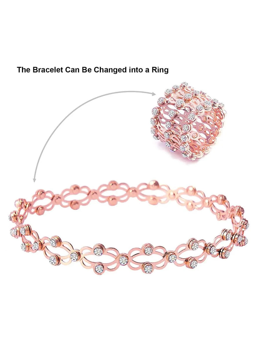 Bracelet Cum Ring by Peora | Unique & Stylish Jewellery Combo