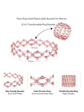 Bracelet Cum Ring by Peora | Unique & Stylish Jewellery Combo