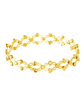Heart Link Transform Bracelet cum Ring - Gold