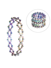 Crystalized CZ Bracelet Cum Ring - Multi color