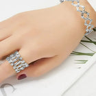 Shining Star Transform Silver Bracelet cum Ring