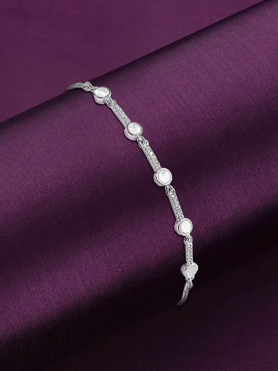 Studded Adjustable Bracelet by Peora – Sparkle with Flexibility