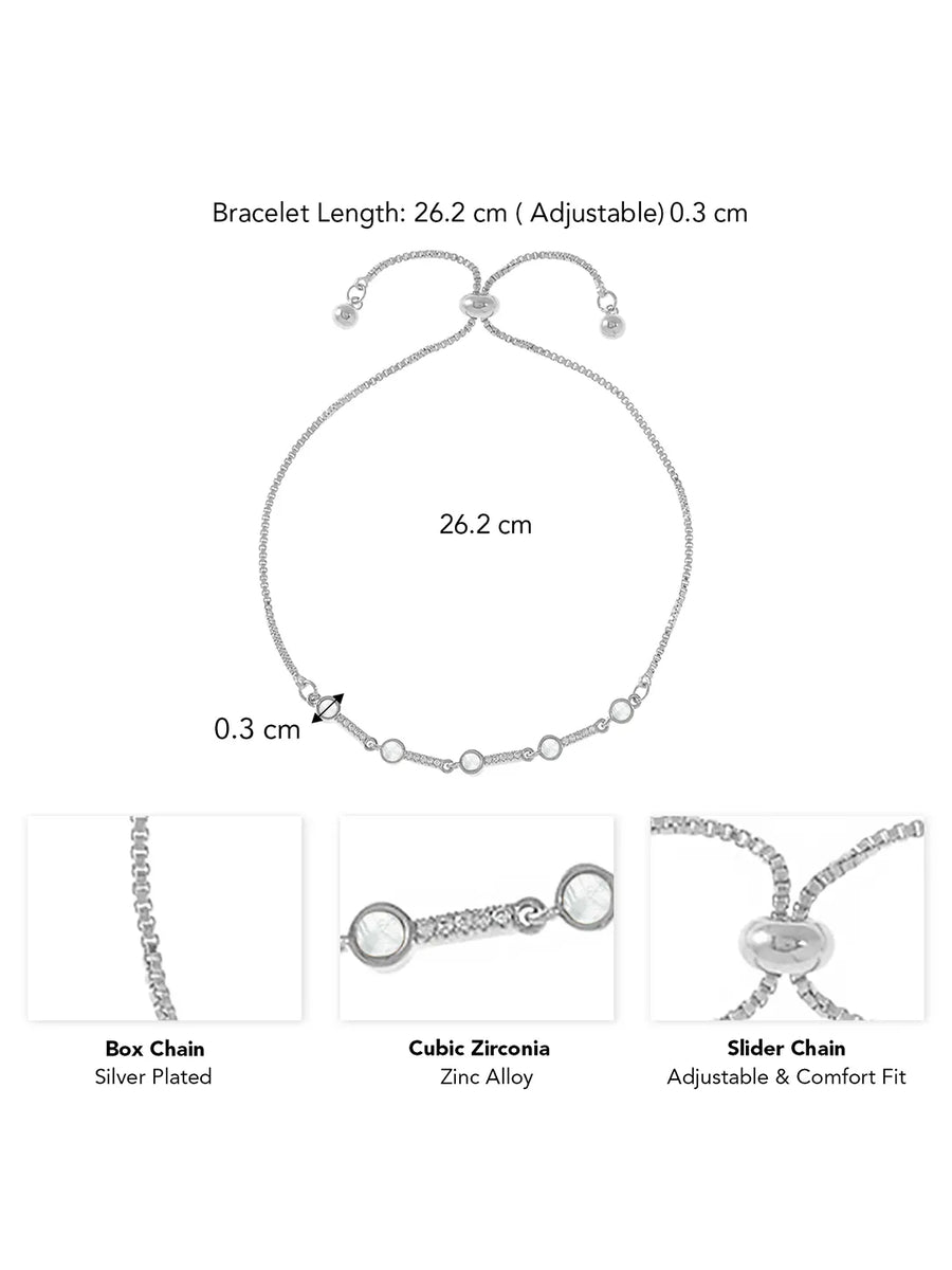 Studded Adjustable Bracelet by Peora – Sparkle with Flexibility