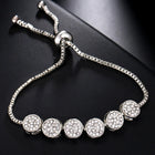 Women’s Sparkling Round CZ Bracelet - Silver