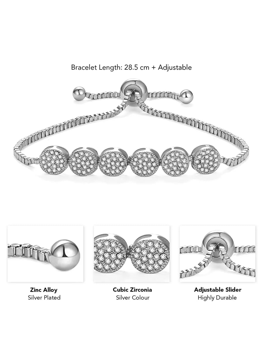 Round CZ Bracelet by Peora – Sparkle in Every Circle