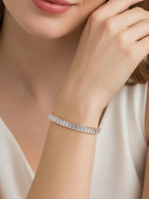 Peora Rose Gold Baguette Adjustable Bracelet