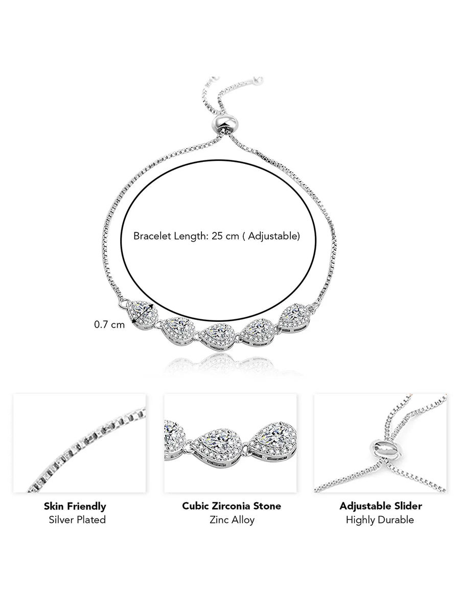 Sparkle CZ Bracelet by Peora – Shine with Elegance