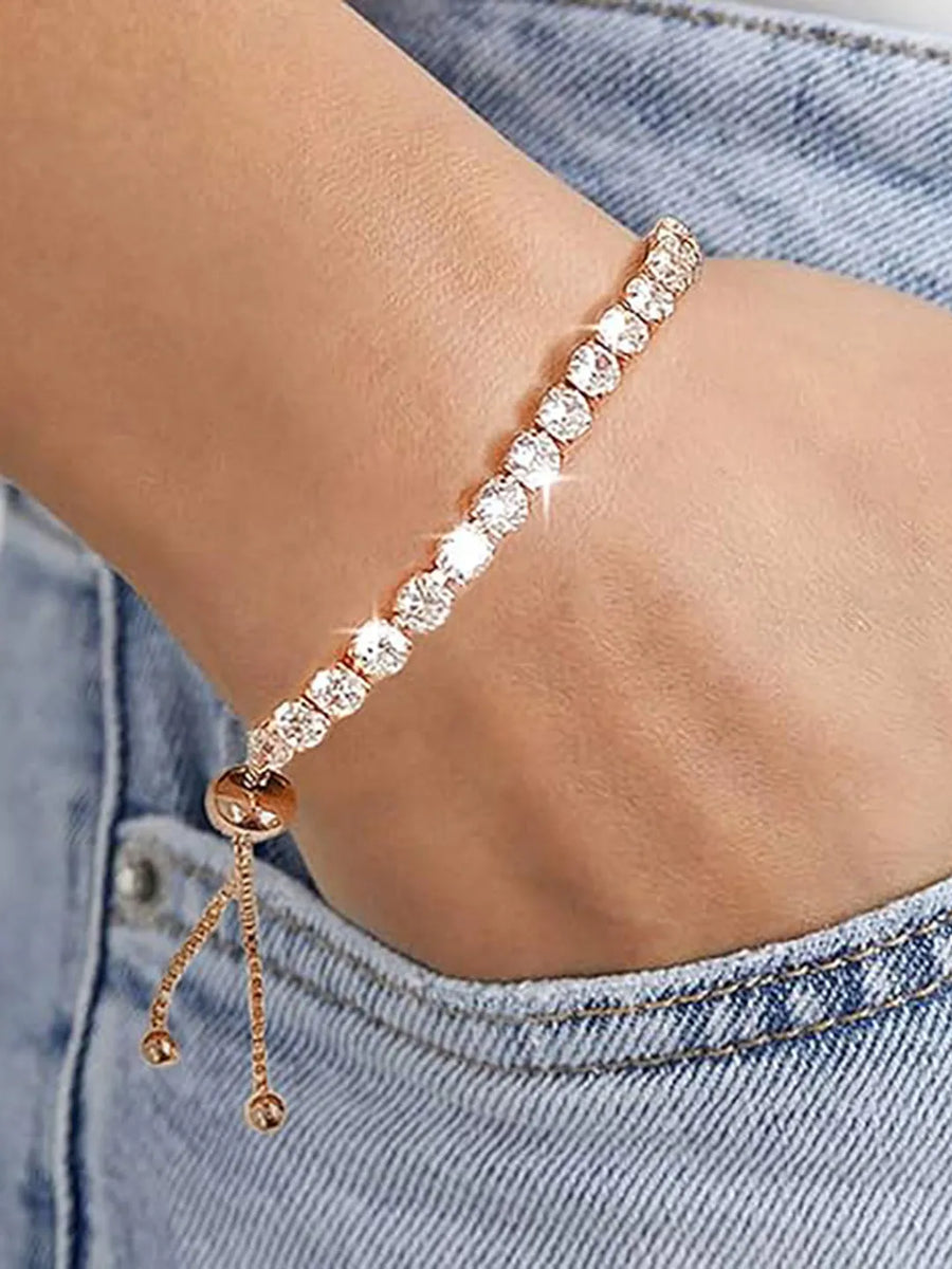 CZ Adjustable Bracelets by Peora – Sparkle with Comfort