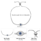 Adjustable Evil Eye Charm Bracelet