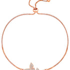 Peora Butterfly CZ Bracelet – Delicate Sparkle with Graceful Charm