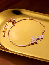 Peora Butterfly CZ Bracelet – Delicate Sparkle with Graceful Charm