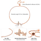 Peora Butterfly CZ Bracelet – Delicate Sparkle with Graceful Charm