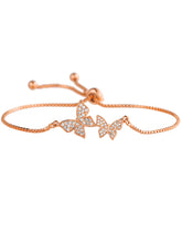 Peora Butterfly CZ Bracelet – Delicate Sparkle with Graceful Charm