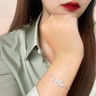 Peora Butterfly CZ Bracelet – Delicate Sparkle with Graceful Charm