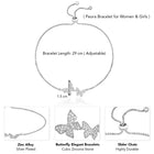 Peora Butterfly CZ Bracelet – Delicate Sparkle with Graceful Charm