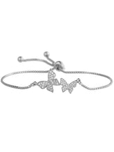 Peora Butterfly CZ Bracelet – Delicate Sparkle with Graceful Charm