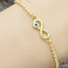 Peora Evil Eye Adjustable Bracelet – Stylish Protection with a Modern Twist