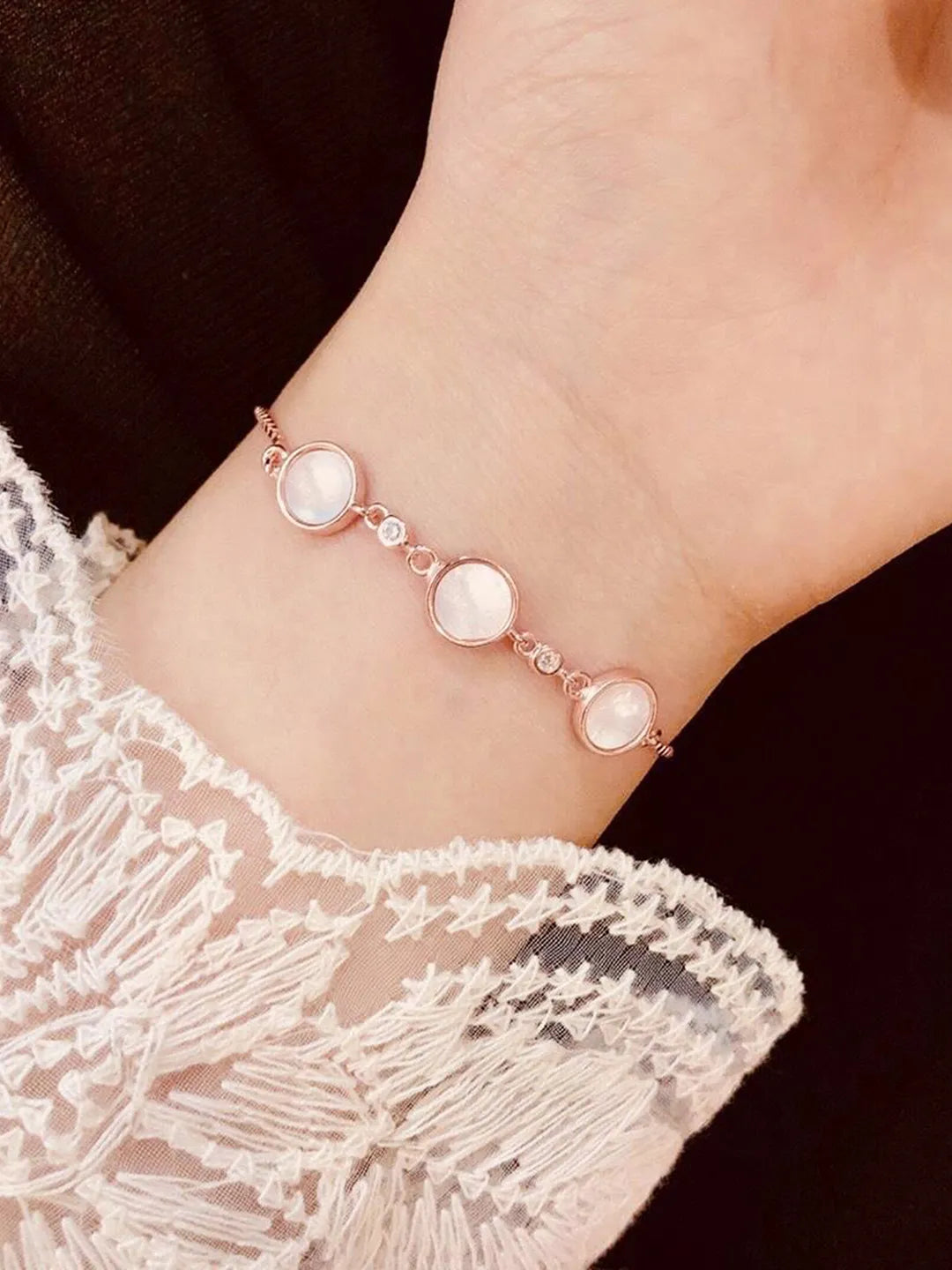 Peora CZ Slider Bracelet – Elegant Fit with Sparkling CZ Stones