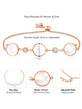 Peora CZ Slider Bracelet – Elegant Fit with Sparkling CZ Stones
