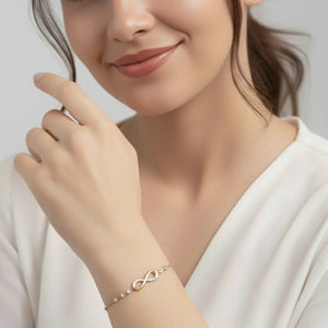 Infinity Loop Diamond-Style Bracelet