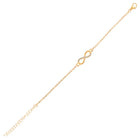 Peora Delicate Infinity Charm Gold Bracelet