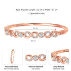 Exquisite Golden Bracelet with CZ Stones