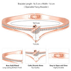Peora Contemporary CZ Bracelet – Modern Sparkle with Timeless Style