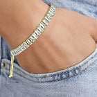 Glamorous Adjustable Bracelet with Gems