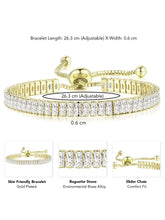 Glamorous Adjustable Bracelet with Gems