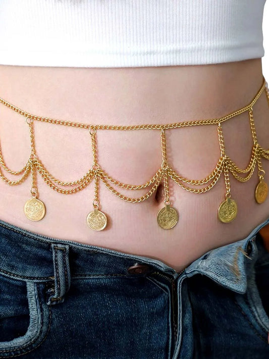 Dazzling Belly Chain | Sparkling Waist Jewellery by Peora


