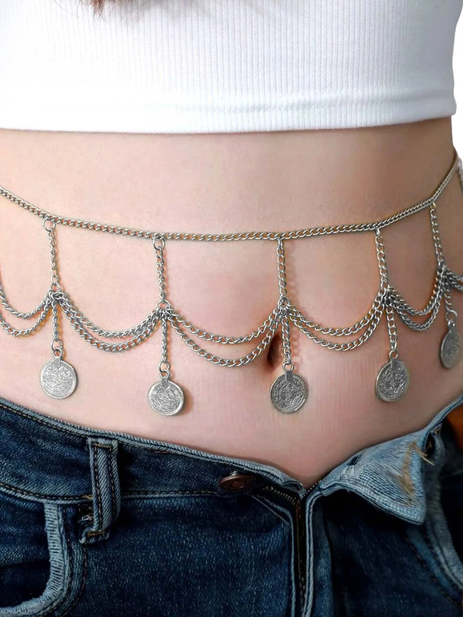 Dazzling Belly Chain | Sparkling Waist Jewellery by Peora

