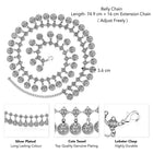 Celestial Belly Chain | Dazzling Waist Jewellery by Peora

