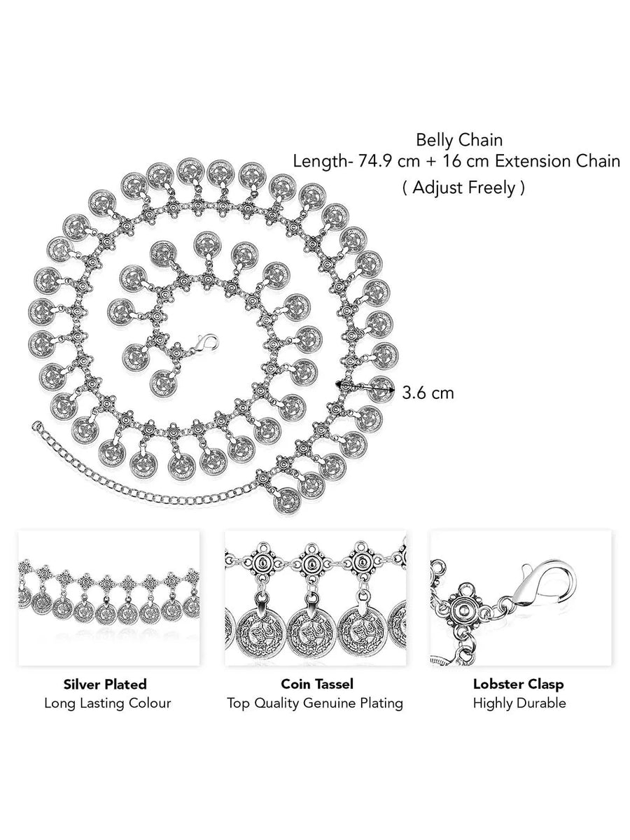 Celestial Belly Chain | Dazzling Waist Jewellery by Peora

