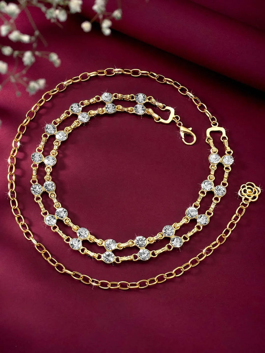 Waist Chain with Sparkles | Dazzling Belly Jewellery by Peora

