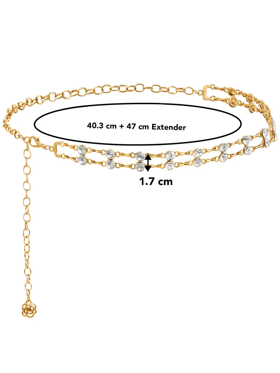 Waist Chain with Sparkles | Dazzling Belly Jewellery by Peora

