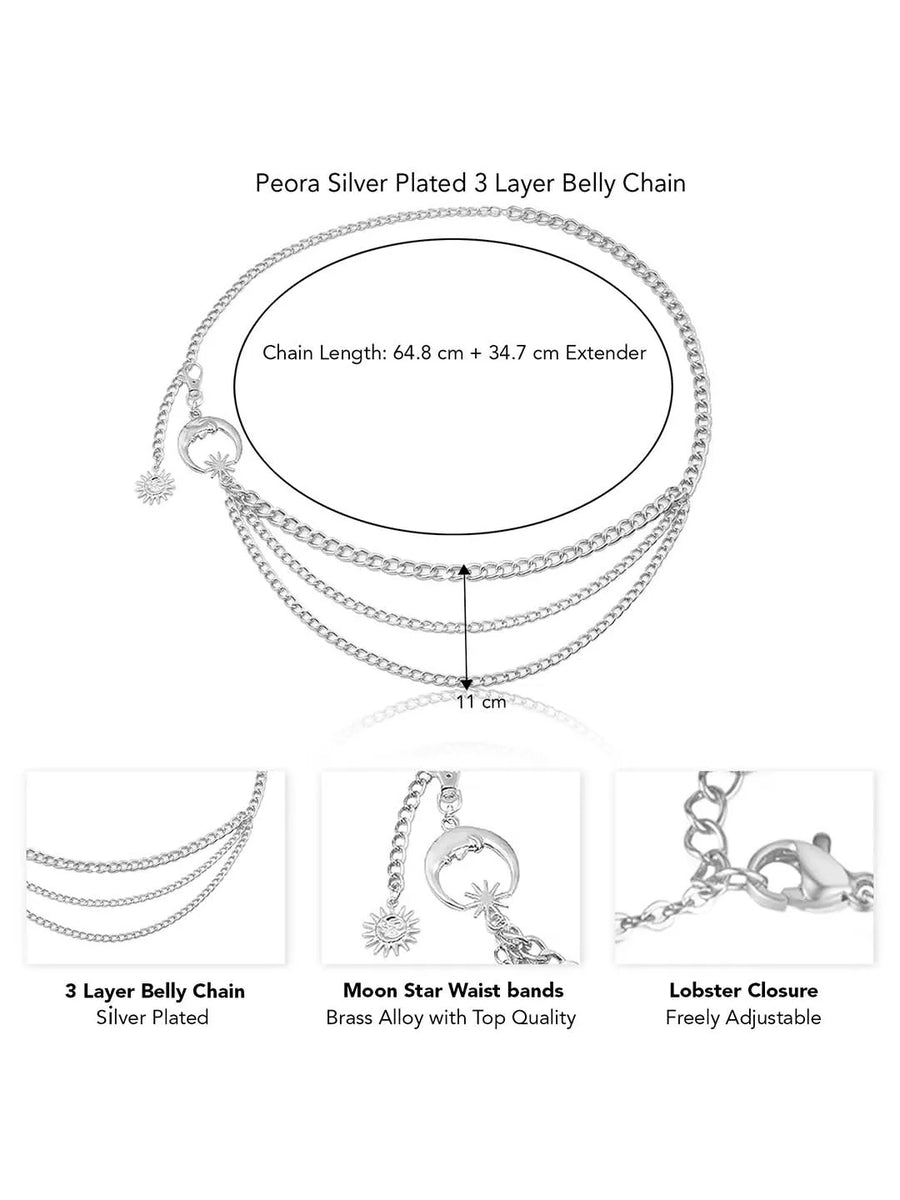 Layering Belly Chain Jewellery | Stylish Waist Chains by Peora