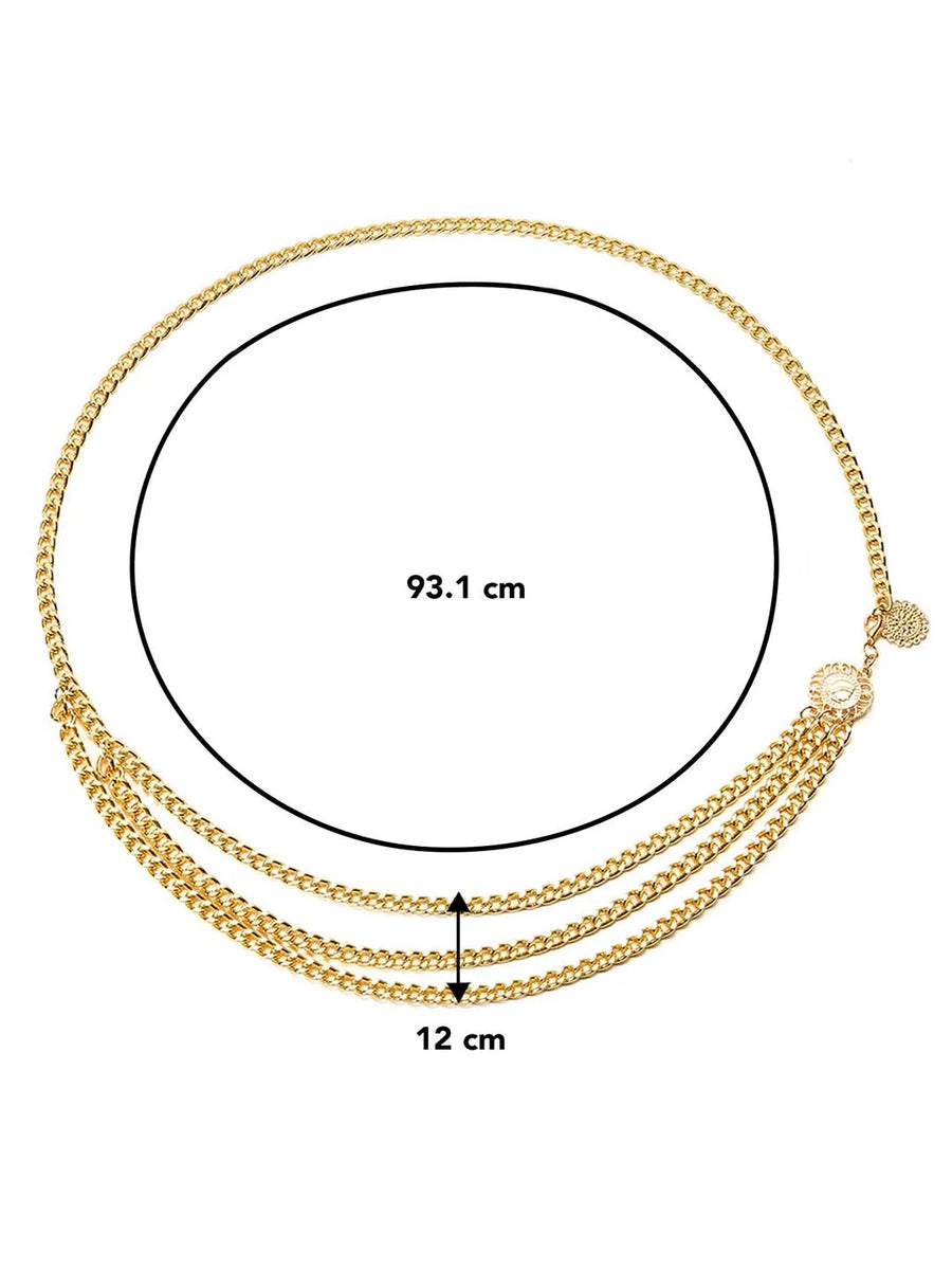 Elegance Belly Chain by Peora | Stylish & Graceful Waist Jewelry