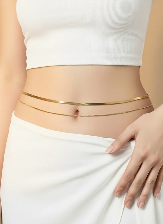 Luxurious Stunning Belly Chain - Gold