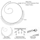 Glamorous Luxurious Belly Chain – Elegant & Stylish | Peora