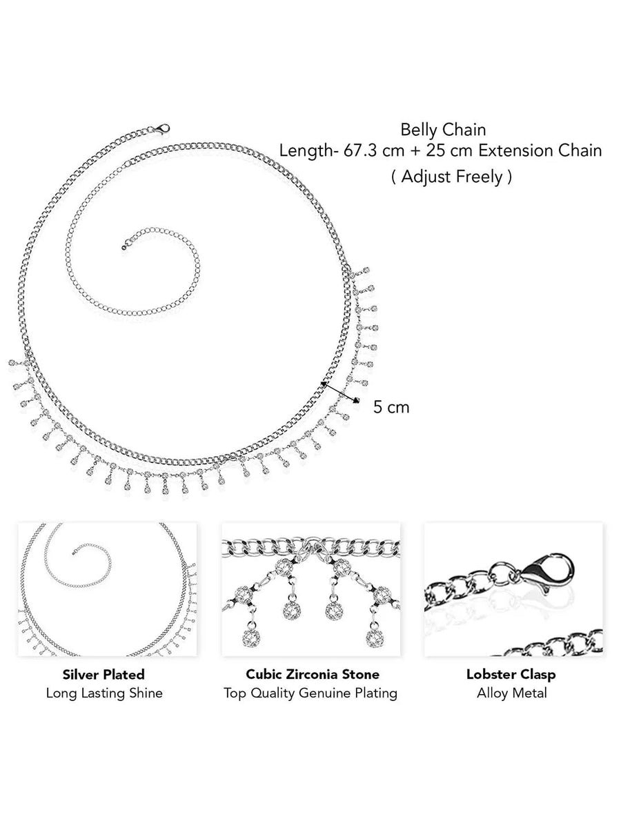 Glamorous Luxurious Belly Chain – Elegant & Stylish | Peora