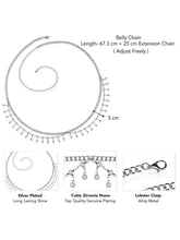 Glamorous Luxurious Belly Chain – Elegant & Stylish | Peora