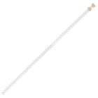 Bow Charm Pearl CZ Waist Belly Belt - White