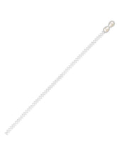 Modern Infinity Pearl CZ Waist Belt - White