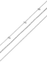 Crystal Drop Everyday Belly Chain - Silver