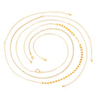 Golden Bead Glow Minimal Belly Chain - Gold