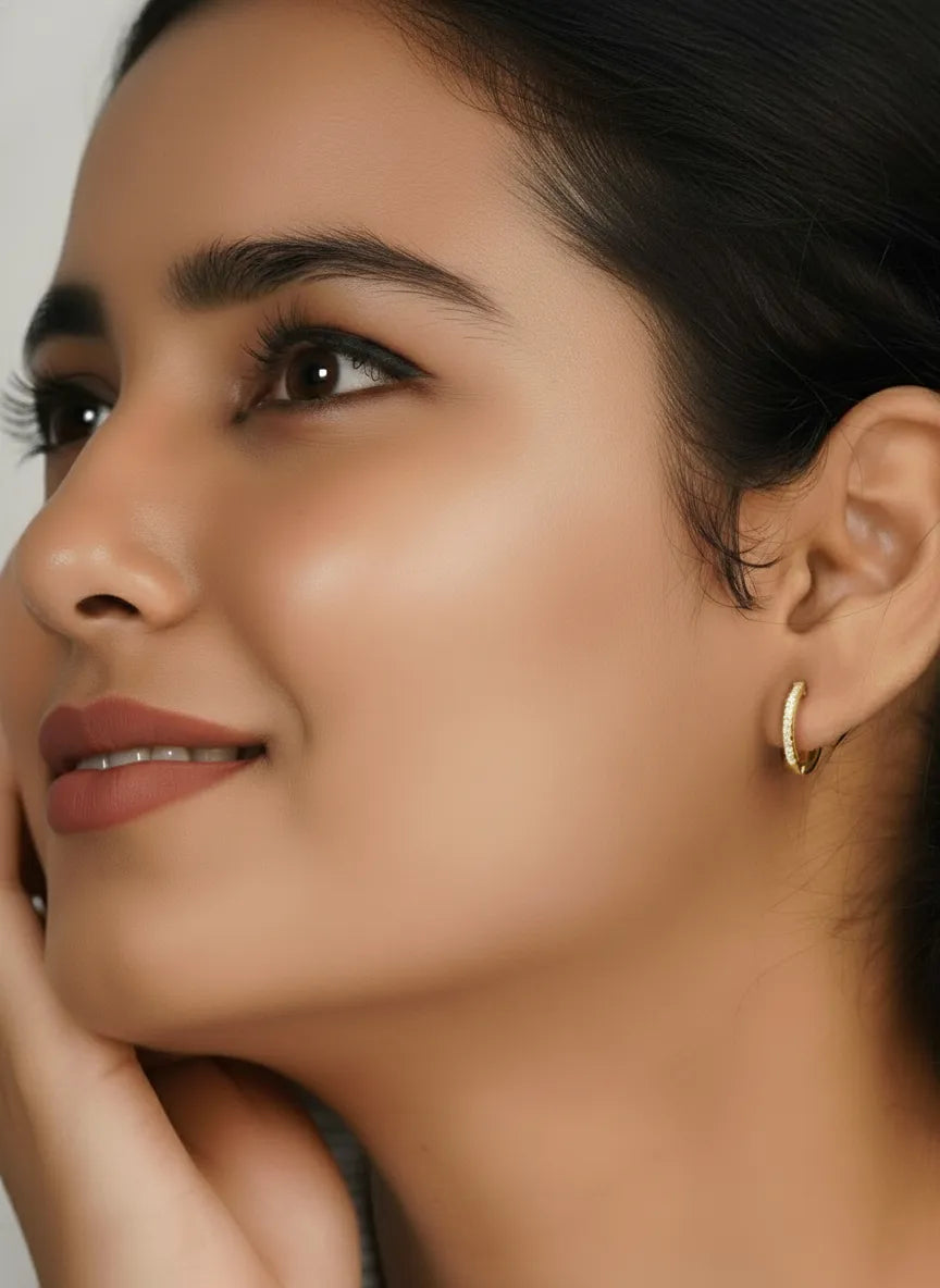 Radiant Pure Bliss Hoop Earrings