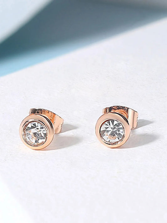 Luxury Crystal Stone Stud Earrings
