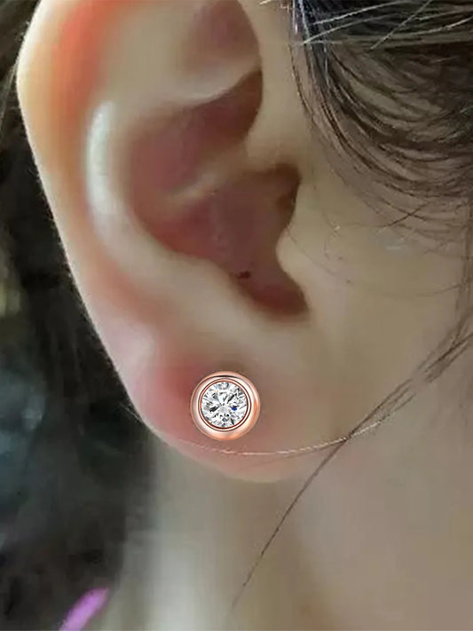 Luxury Crystal Stone Stud Earrings