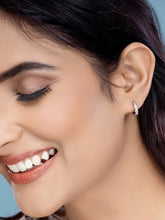 Stylish Pearl Drop Hoop Earrings