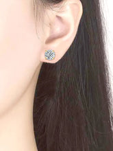 Classic Round CZ Stone Stud Earrings